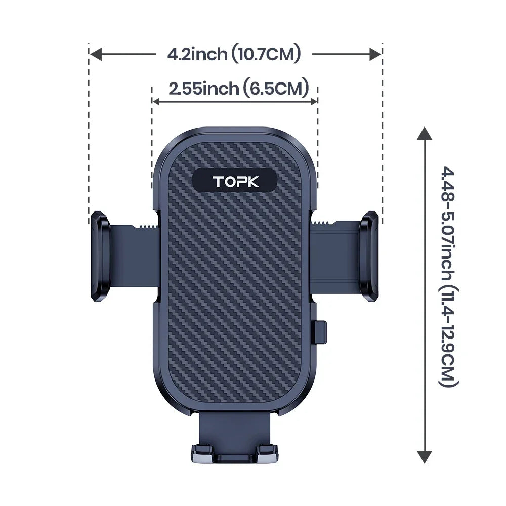 Car Phone Holder Mount Upgraded Stainless Steel Hook Cell Phone Holder for Car Air Vent Mag-Safe Compatible All Phones