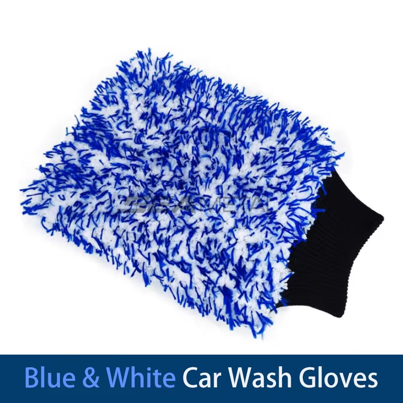 Car Wash Microfiber Wheels Brush Non-Slip Ultra Soft Car Cleaning Gloves Mitt Car Wheel Spokes Brushes Car Accessories