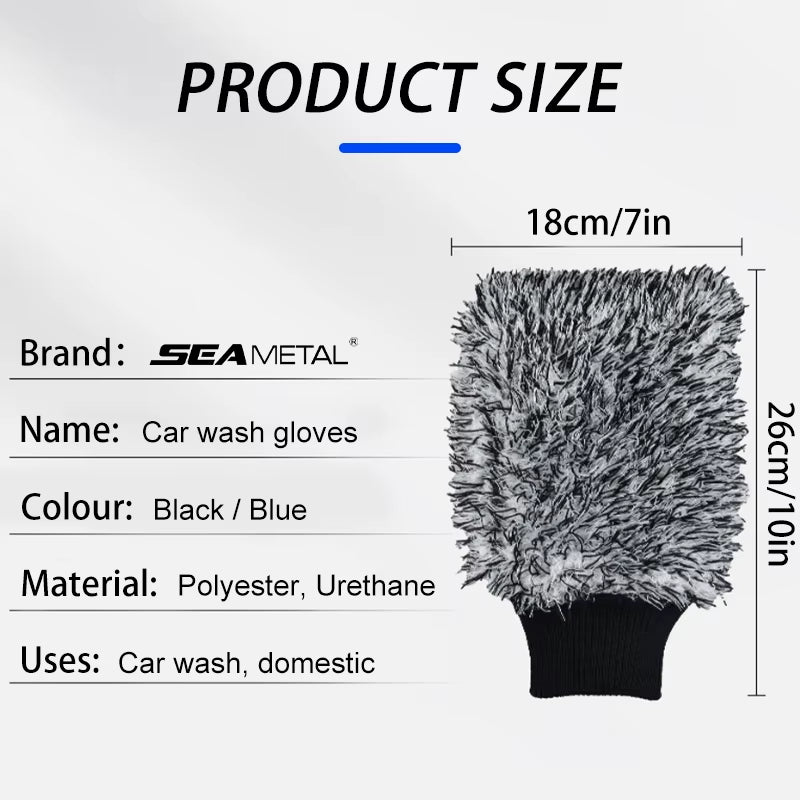 Car Wash Microfiber Wheels Brush Non-Slip Ultra Soft Car Cleaning Gloves Mitt Car Wheel Spokes Brushes Car Accessories