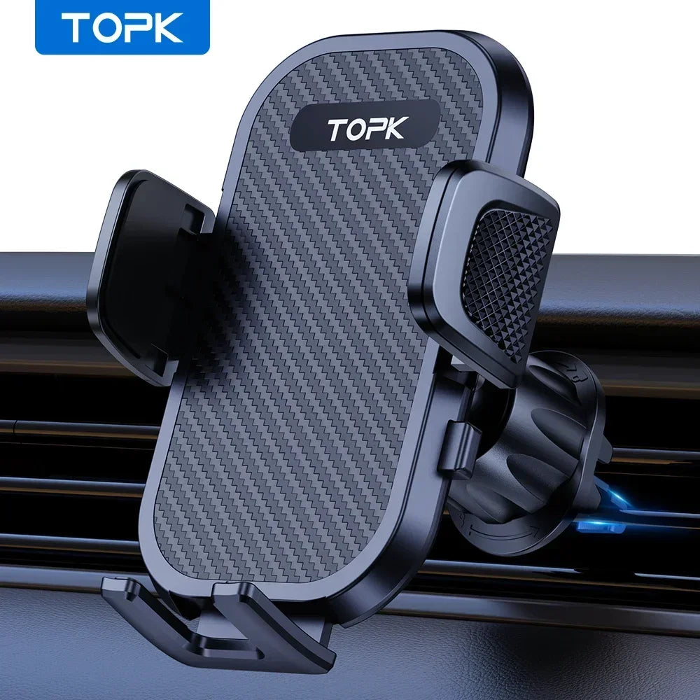 Car Phone Holder Mount Upgraded Stainless Steel Hook Cell Phone Holder for Car Air Vent Mag-Safe Compatible All Phones